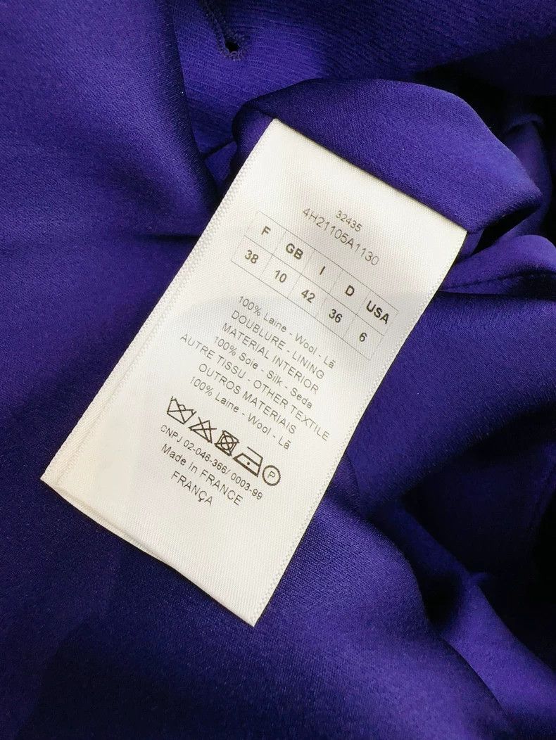 Dior Dior Blue Purple Midi Vest Dress Size M / US 6-8 / IT 42-44 - 6 Thumbnail