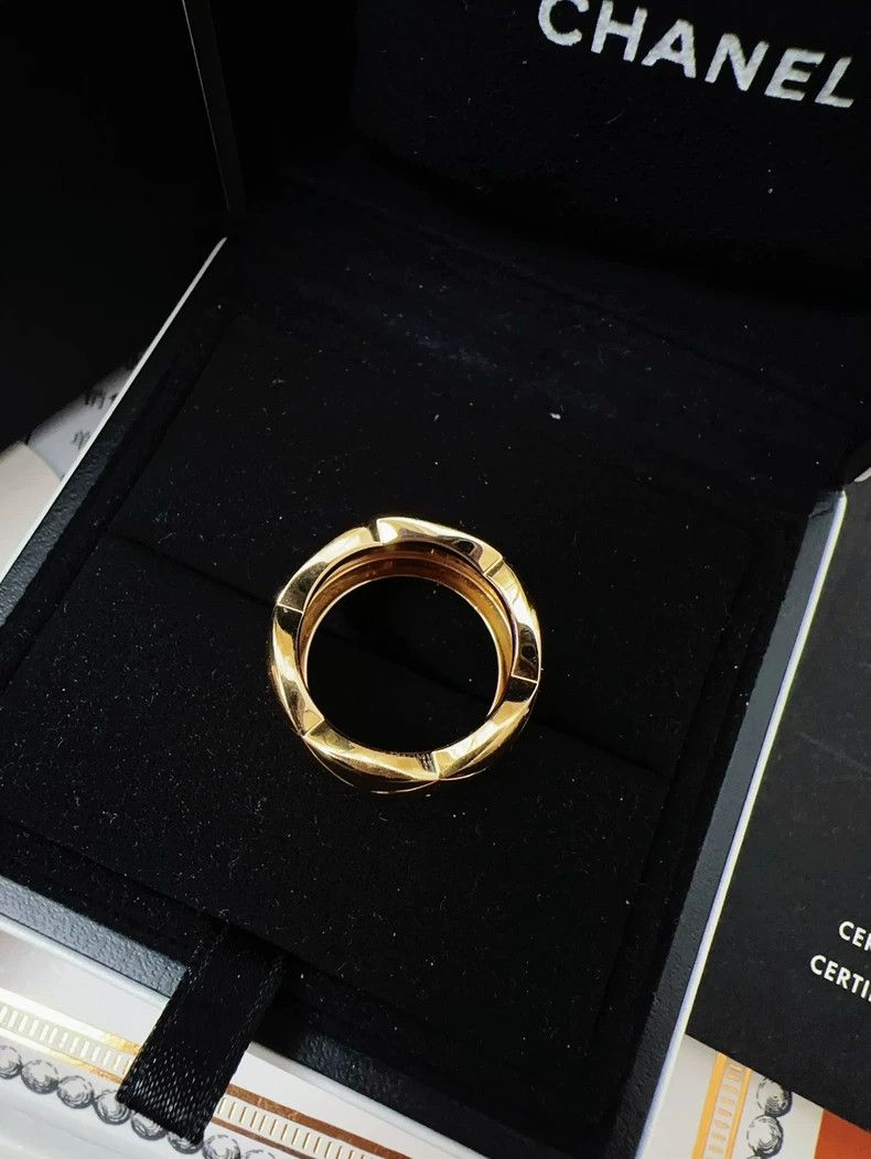 Chanel Chanel Coco Crush Wide Gold Ring Size ONE SIZE - 4 Thumbnail