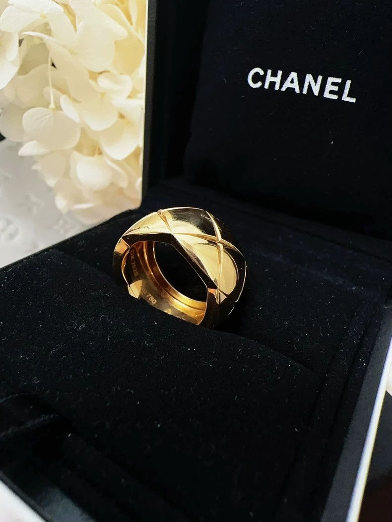 Chanel Chanel Coco Crush Wide Gold Ring Size ONE SIZE - 3 Thumbnail