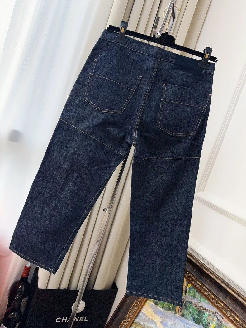 Dior Dior Embroidered Beaded Wide-Leg Jeans Size 34" / US 12 / IT 48 - 2 Thumbnail