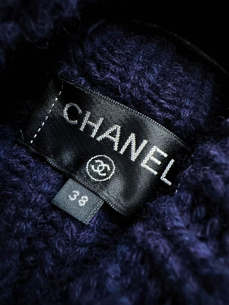 Chanel Chanel Cruise Collection Navy Cable Knit Sweater Size M / US 6-8 / IT 42-44 - 6 Thumbnail