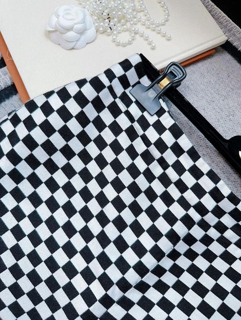 Dior Dior Black White Checkered Shorts Size 38" / US 16 / IT 52 - 3 Thumbnail