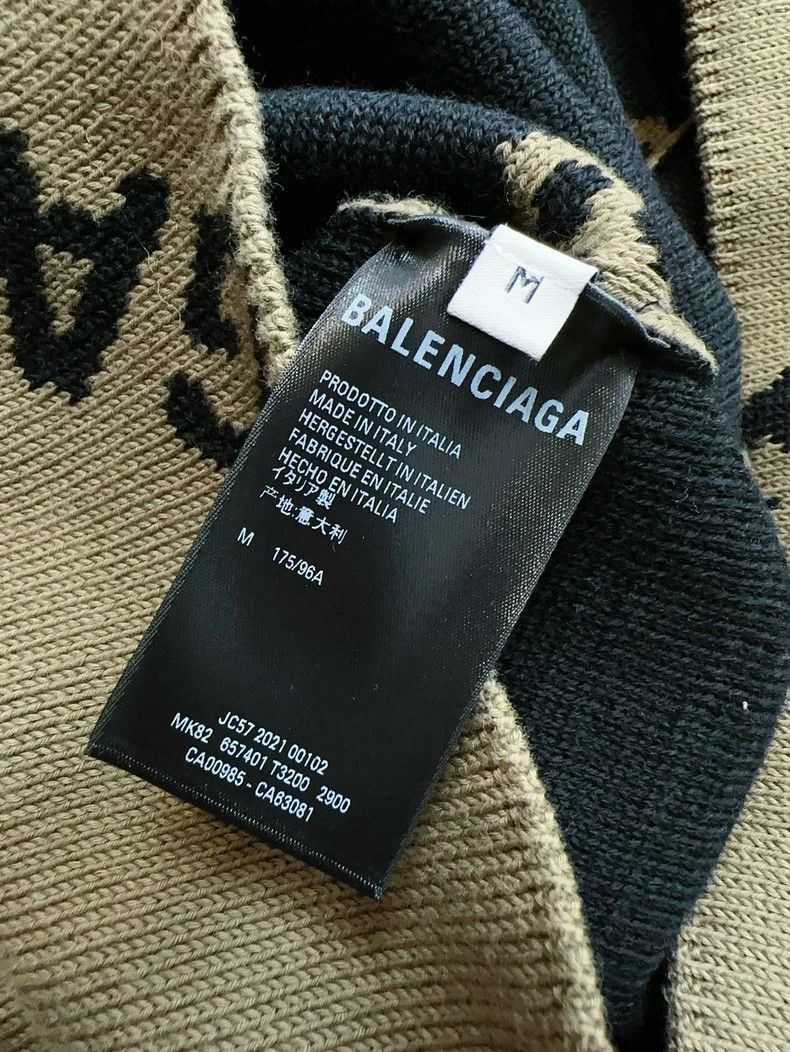 Balenciaga Balenciaga Logo Print Long Sleeve Sweater Size M / US 6-8 / IT 42-44 - 6 Thumbnail