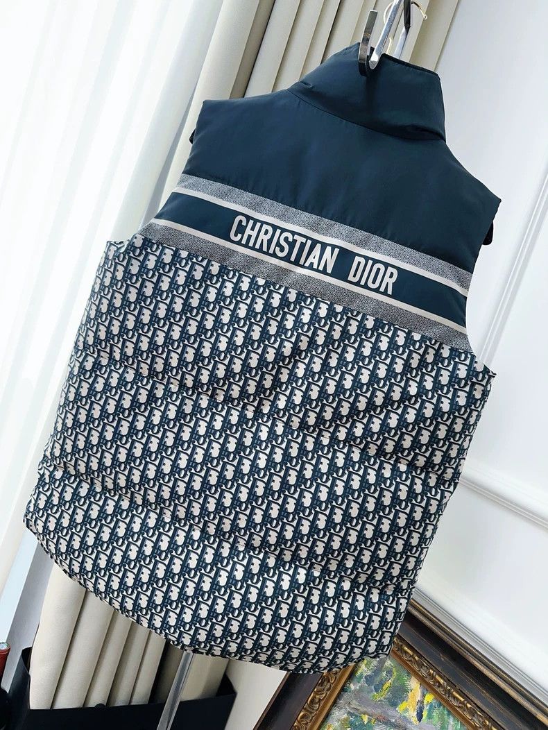 Dior Dior Logo Print Sleeveless Puffer Vest Size XS / US 0-2 / IT 36-38 - 2 Thumbnail