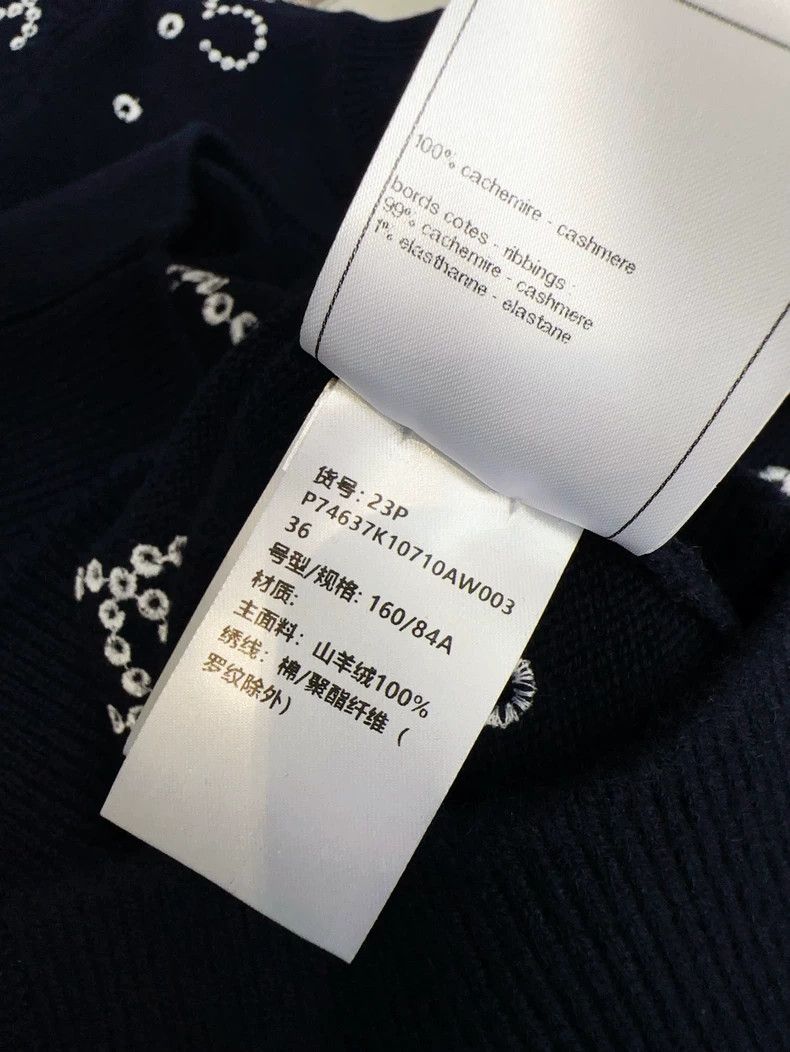 Chanel Chanel 23P Blue Embroidered Short Sleeve Cardigan Size M / US 6-8 / IT 42-44 - 6 Thumbnail