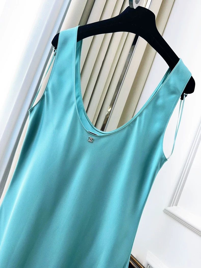 Chanel Chanel 23P Satin Silk Sleeveless Dress Size M / US 6-8 / IT 42-44 - 3 Thumbnail