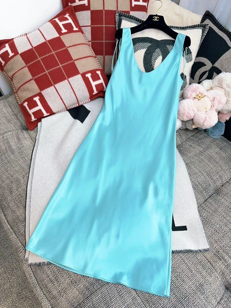 Chanel Chanel 23P Satin Silk Sleeveless Dress Size M / US 6-8 / IT 42-44 - 7 Thumbnail