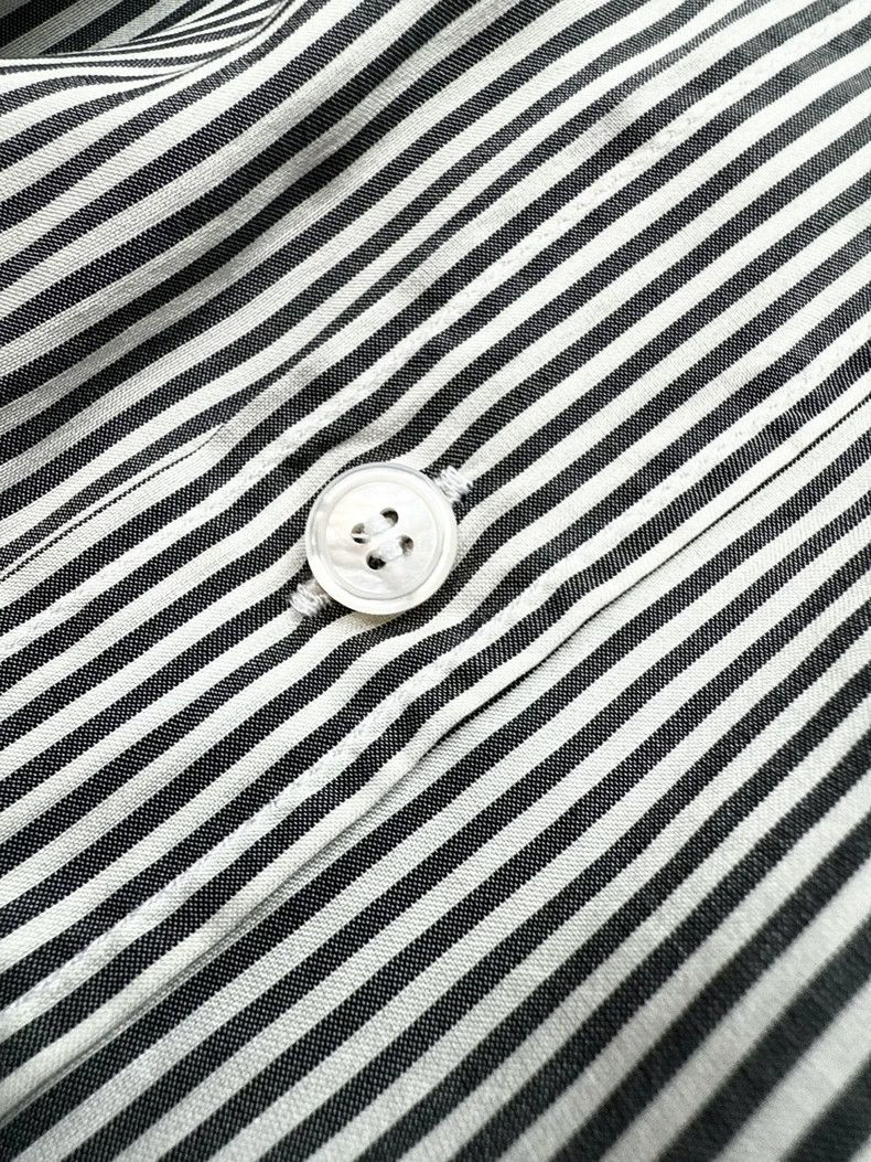 Celine Celine Striped Long Sleeve Button Up Shirt Size M / US 6-8 / IT 42-44 - 5 Thumbnail