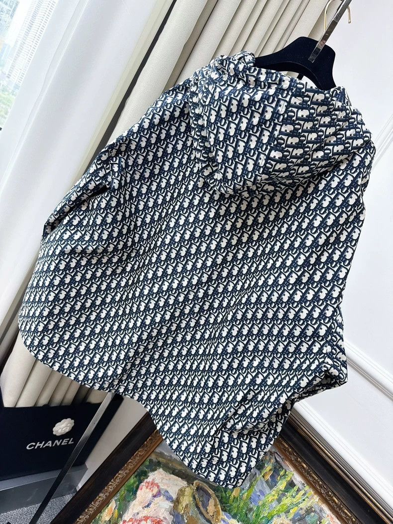 Dior Dior Classic Logo Print Hooded Jacket Size M / US 6-8 / IT 42-44 - 2 Thumbnail