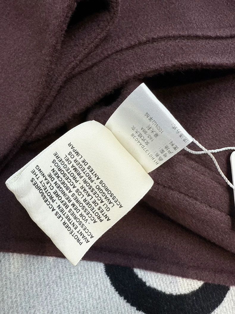 Hermes Hermes Burgundy Short Cashmere Coat Size M / US 6-8 / IT 42-44 - 6 Thumbnail