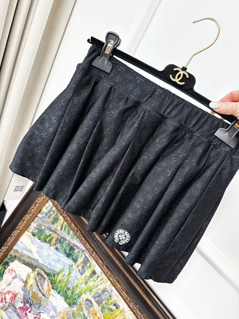 Chrome Hearts Chrome Hearts Black Mini Skirt with Logo Size 24" / US 00 / IT 34 - 2 Thumbnail
