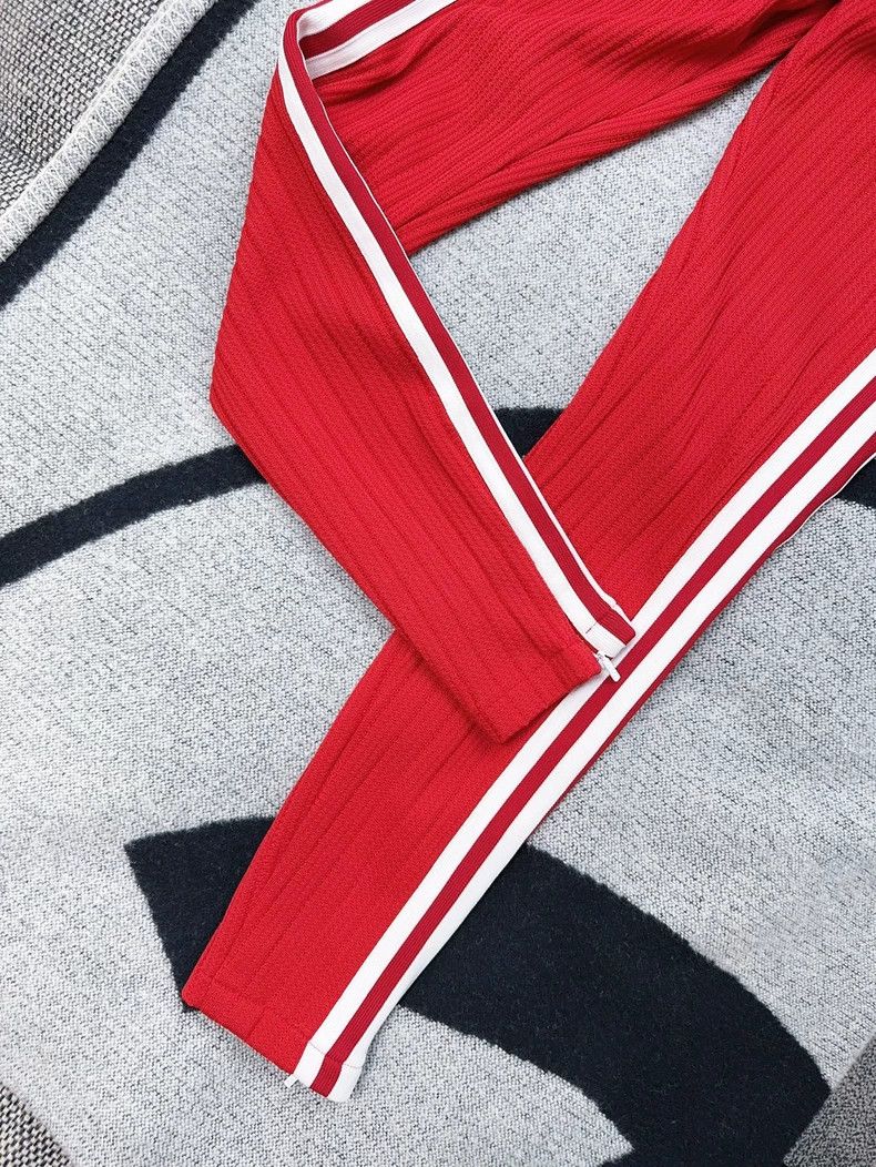 Gucci Gucci Adidas Collaboration Red Slim-fit Casual Pants Size 24" / US 00 / IT 34 - 2 Thumbnail