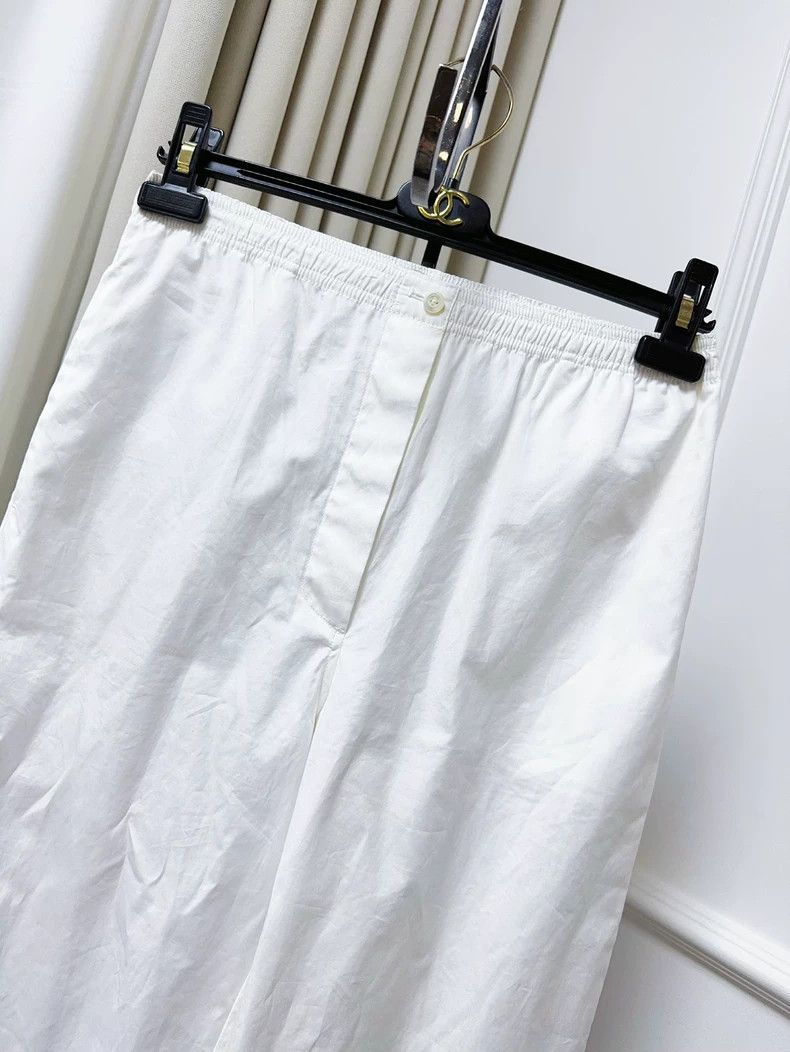Miu Miu Miu Miu White Straight-Leg Pants Size 36" / US 14 / IT 50 - 7 Thumbnail