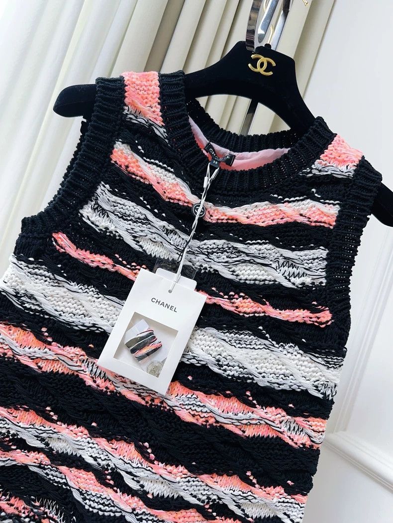 Chanel Chanel 20S Sleeveless Knit Dress Size M / US 6-8 / IT 42-44 - 4 Thumbnail