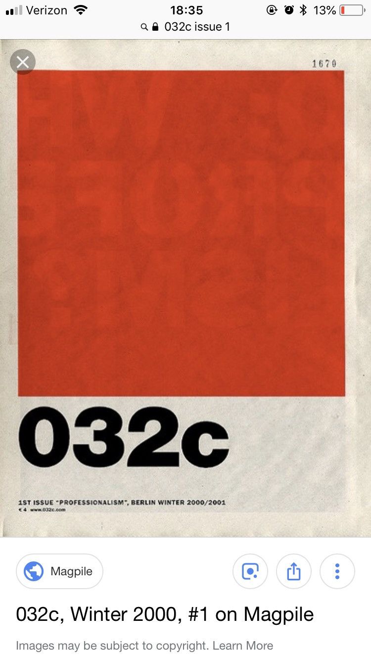 低価格 032c 032c Magazine Issue 1 - Extremely rare (Have proof of その他