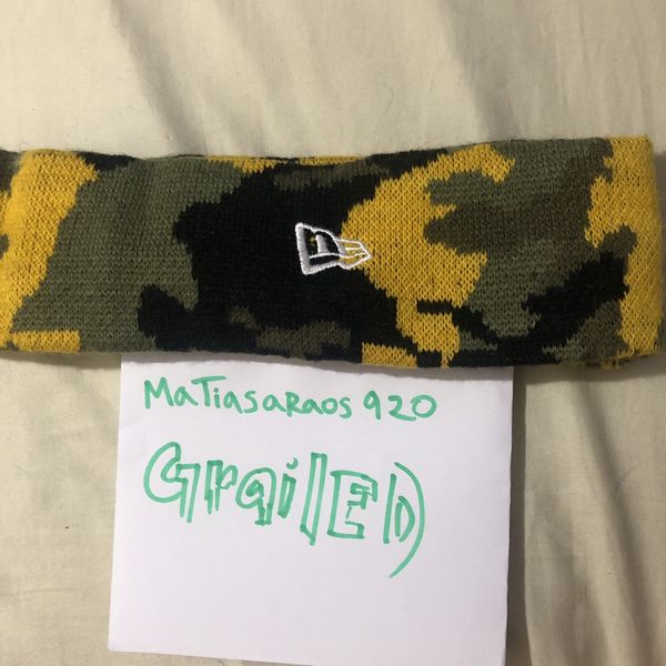 Supreme yellow hotsell camo headband