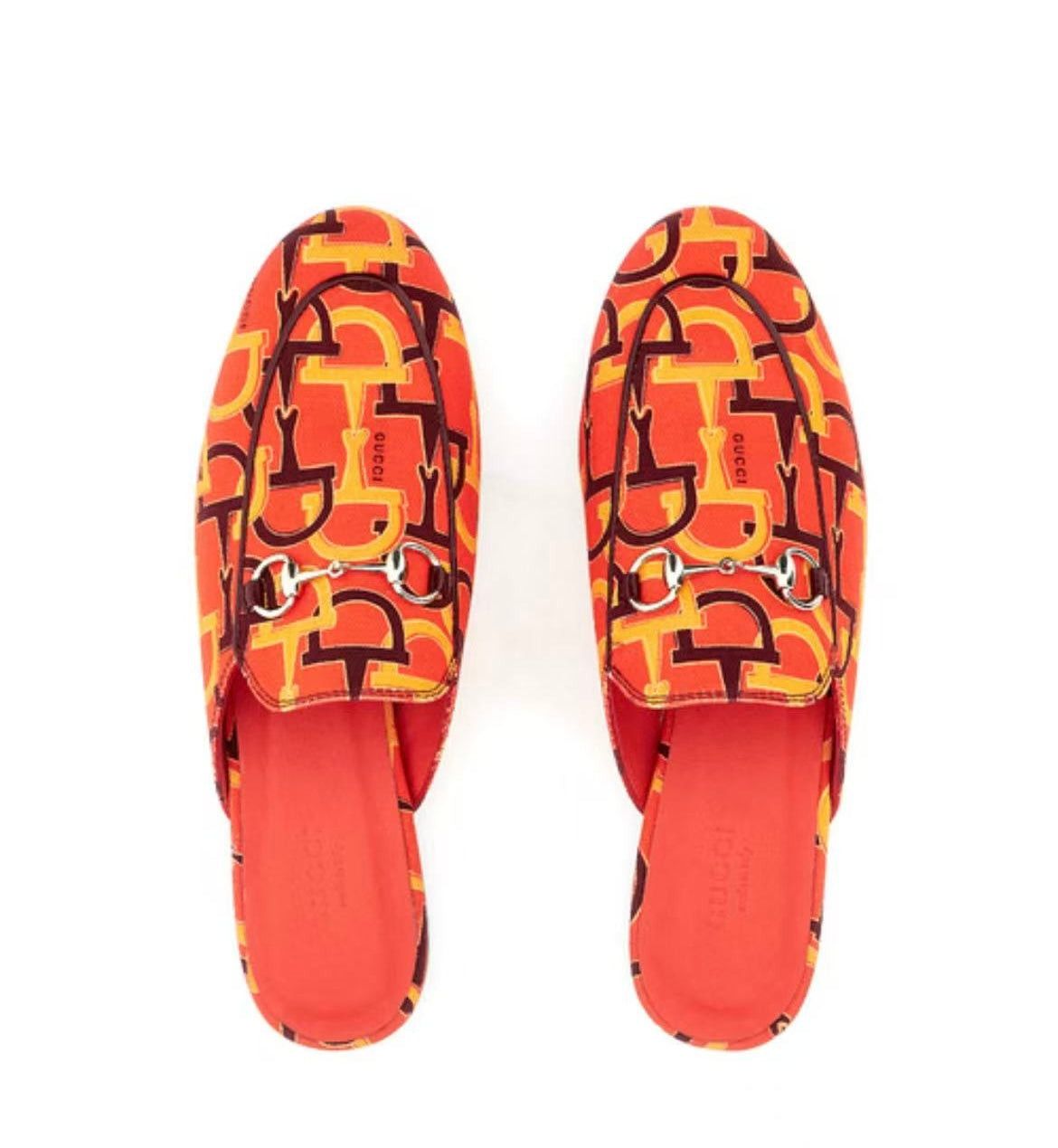 Gucci Gucci Princetown Horsebit Print Slippers SIZE 36 Size ONE SIZE - 2 Thumbnail