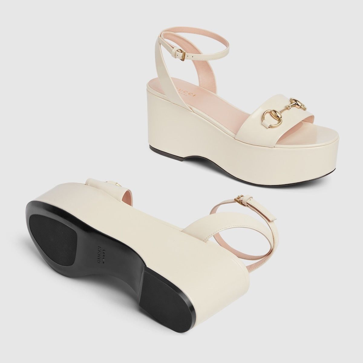 Gucci Gucci Horsebit Leather Platform Sandals SIZE 39 Size ONE SIZE - 3 Thumbnail