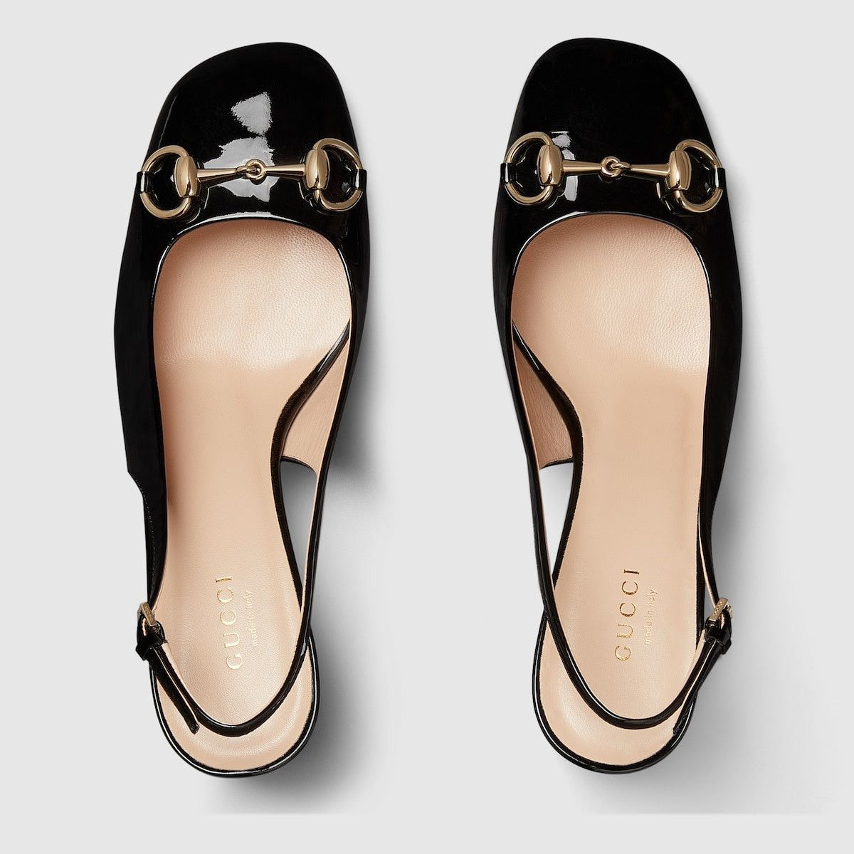 Gucci Gucci Horsebit Patent Leather Slingback SIZE 37 Size ONE SIZE - 3 Thumbnail