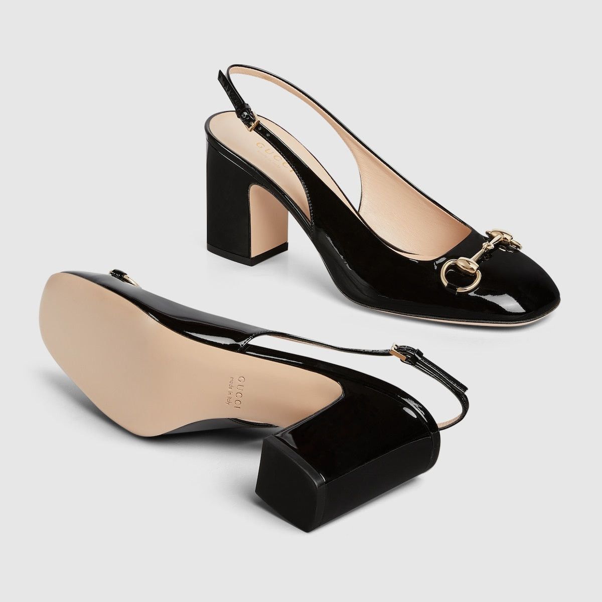 Gucci Gucci Horsebit Patent Leather Slingback SIZE 37 Size ONE SIZE - 4 Thumbnail