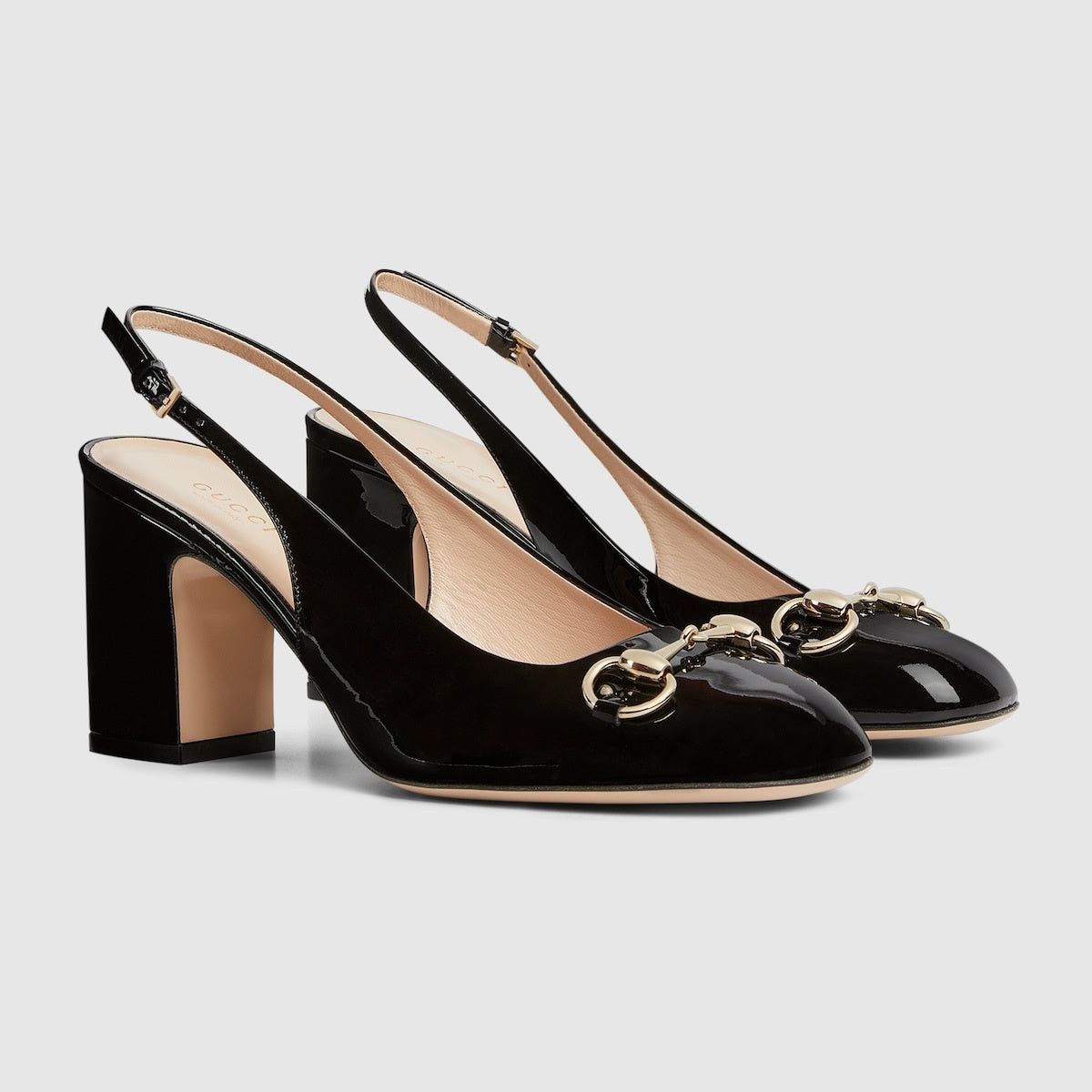 Gucci Gucci Horsebit Patent Leather Slingback SIZE 40.5 Size ONE SIZE - 2 Thumbnail