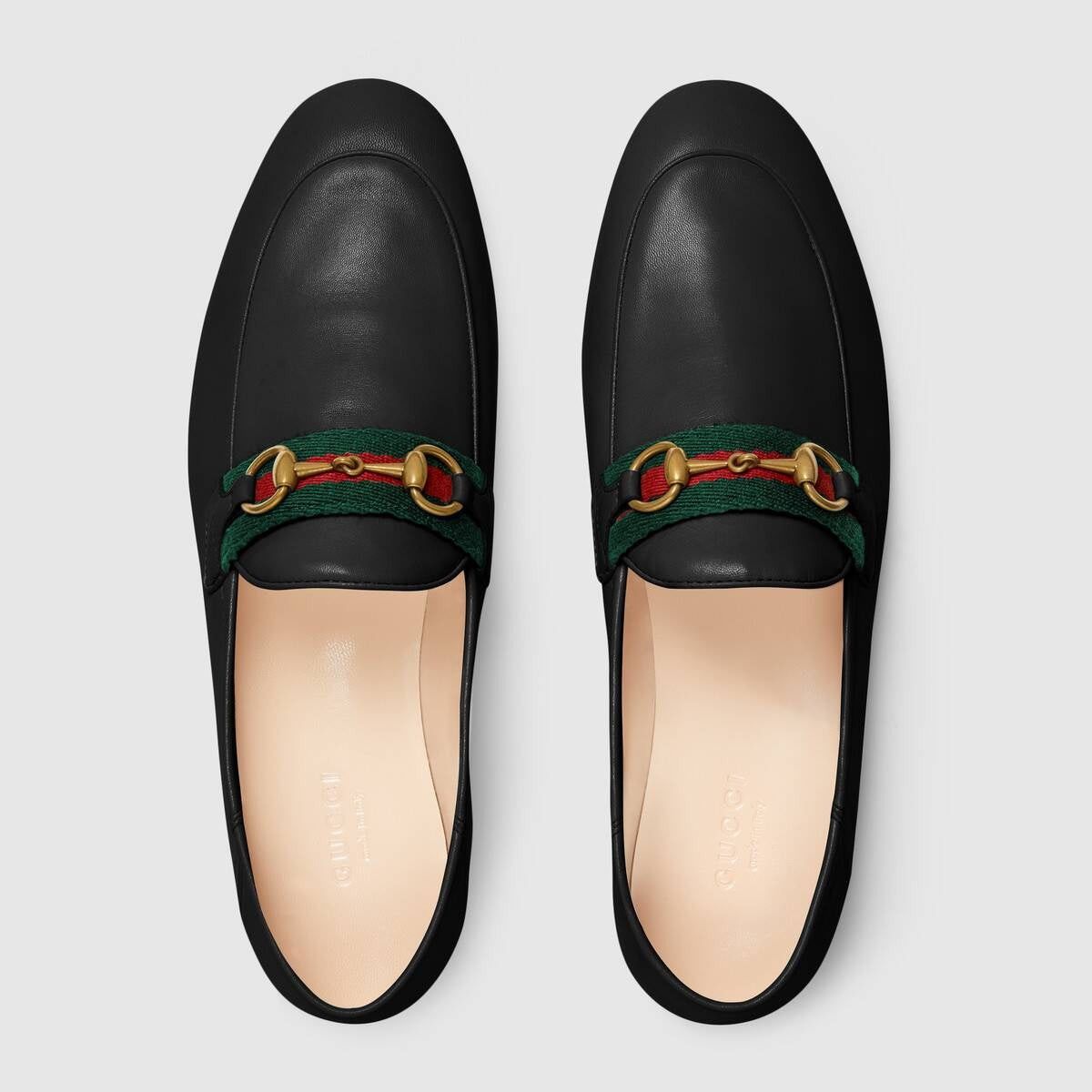 Gucci Horsebit Web Leather Loafers SIZE 41.5