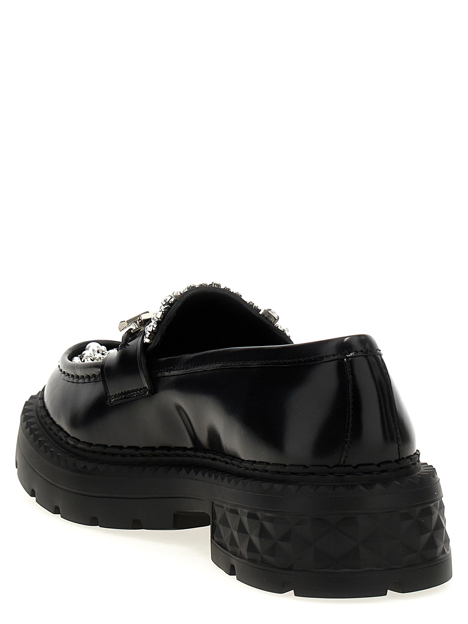 Jimmy Choo 'Marlow Diamond' Loafers Size US 7 / IT 37 - 3 Thumbnail