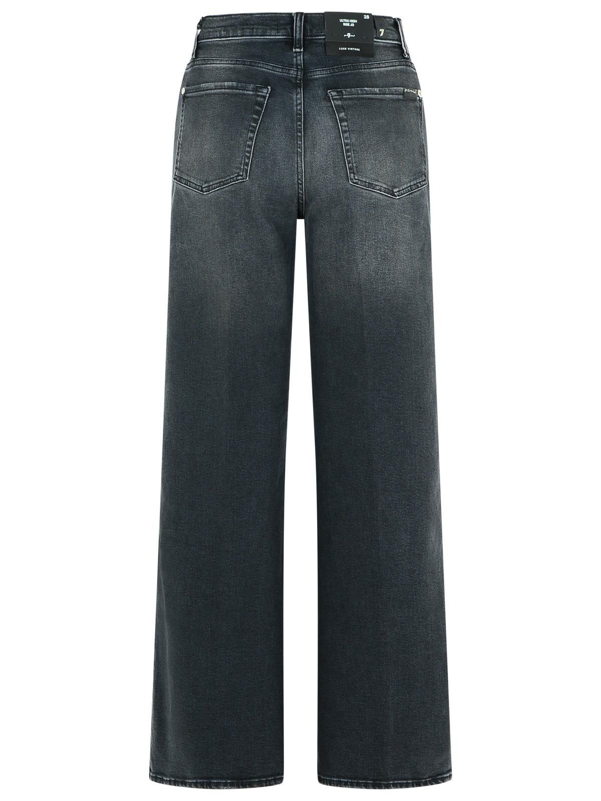 7 For All Mankind 7 FOR ALL MANKIND Black Cotton Blend Jeans Size 29" - 3 Thumbnail