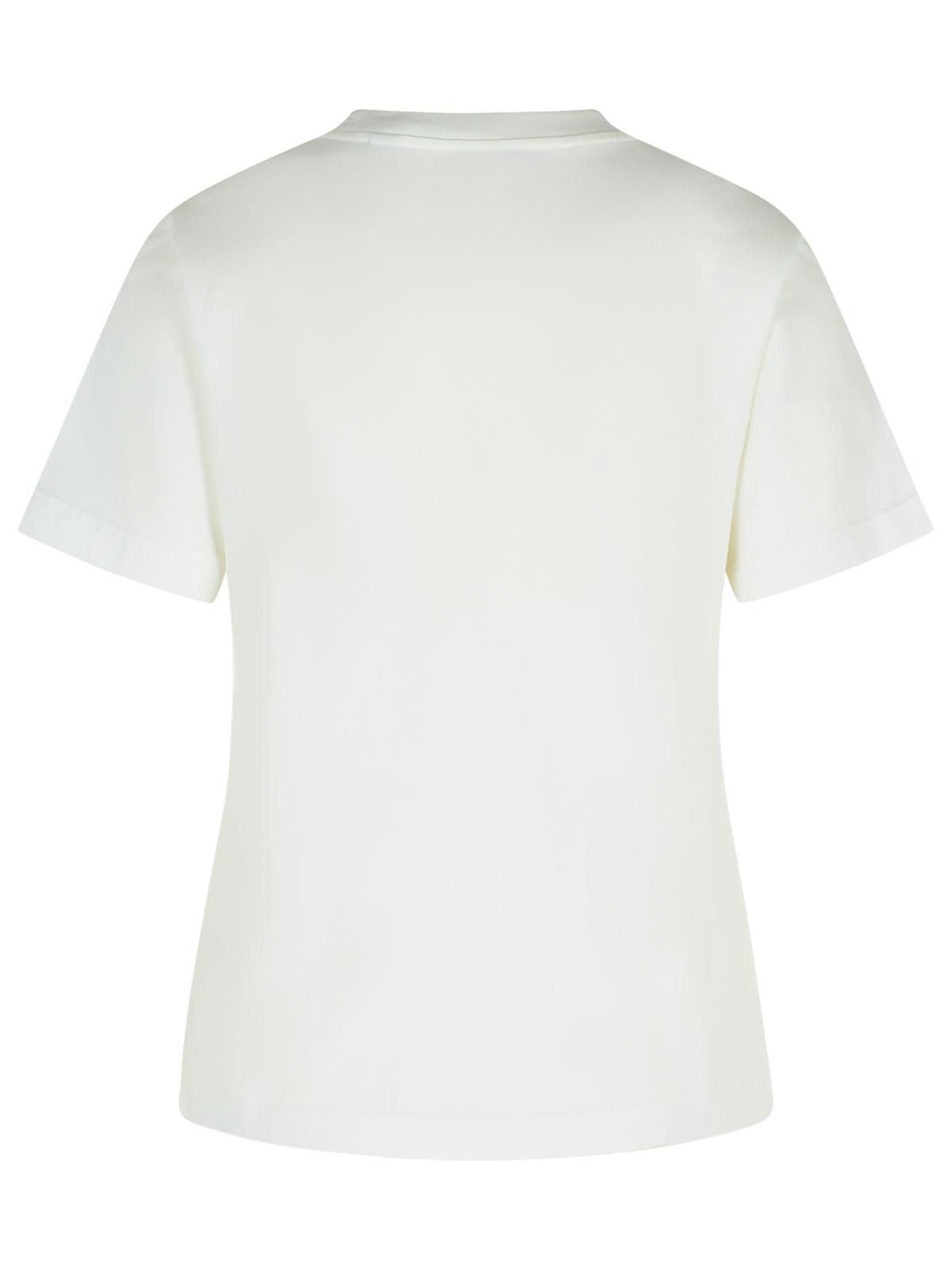 Burberry BURBERRY Ivory Cotton T-Shirt Size S / US 4 / IT 40 - 3 Thumbnail