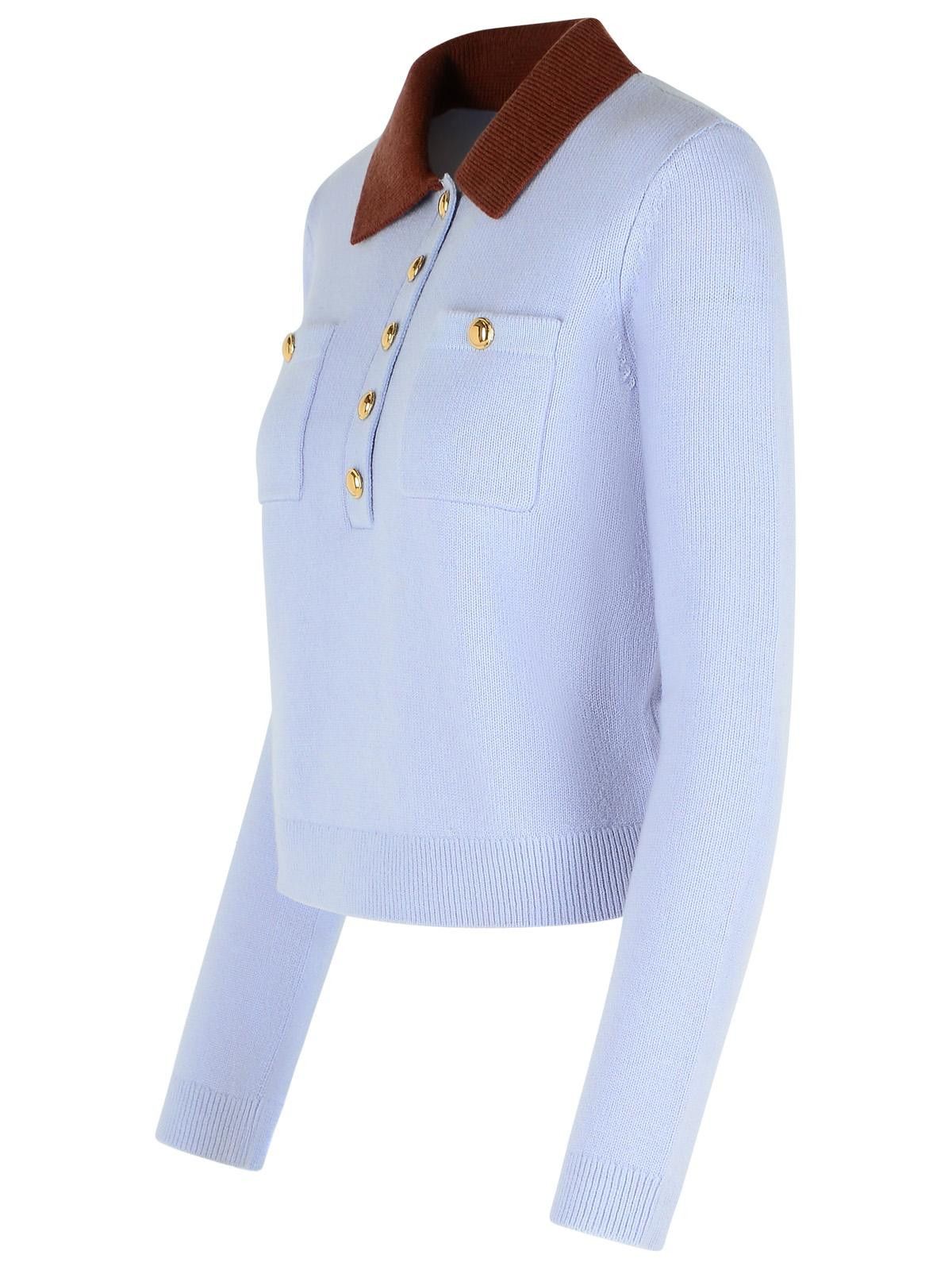 Self-Portrait SELF PORTRAIT Blue Wool Blend Sweater Size S / US 4 / IT 40 - 2 Thumbnail