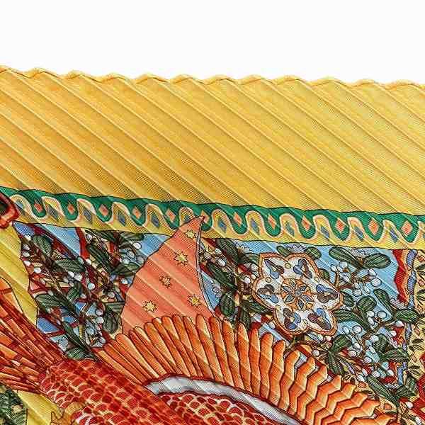 Hermes Hermes Hermes Pleated Carré Silk Scarf Others Scarf DUTY FREE for USA Size ONE SIZE - 3 Thumbnail