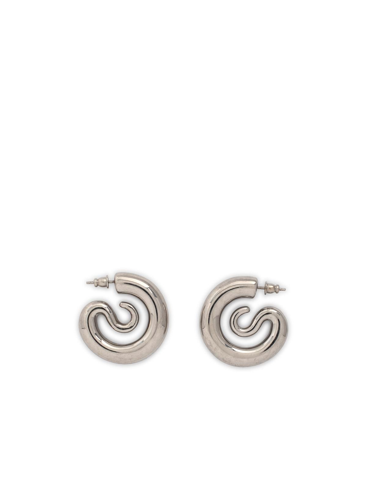PANCONESI PANCONESI Silver 'Serpent Hoops Small' Earrings Size ONE SIZE - 3 Thumbnail
