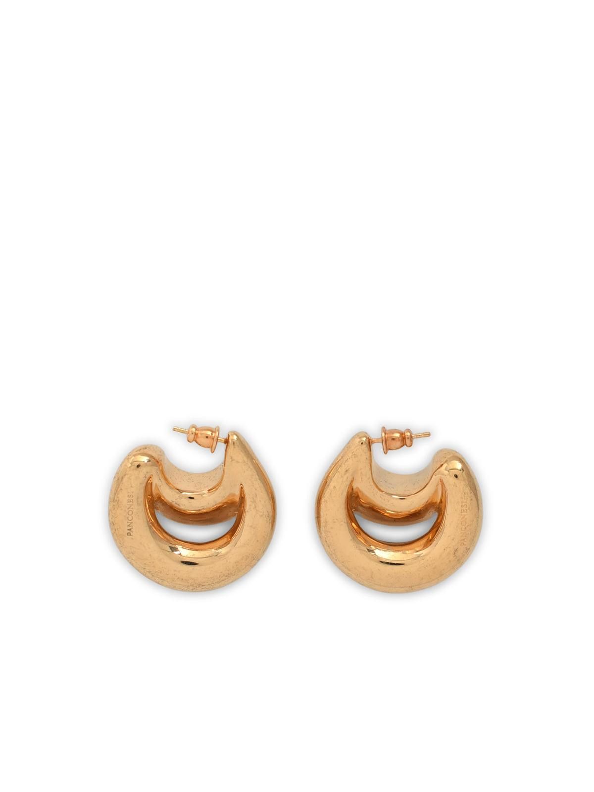 PANCONESI PANCONESI Gold 'Double Blow Up' Earrings Size ONE SIZE - 3 Thumbnail