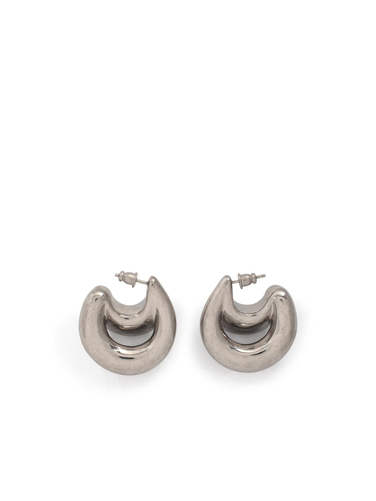 PANCONESI PANCONESI Silver 'Double Blow Up' Earrings Size ONE SIZE - 3 Thumbnail