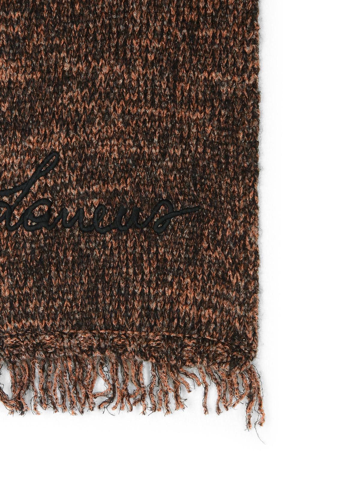Laneus LANEUS Multicolor Alpaca Blend Scarf Size ONE SIZE - 3 Thumbnail