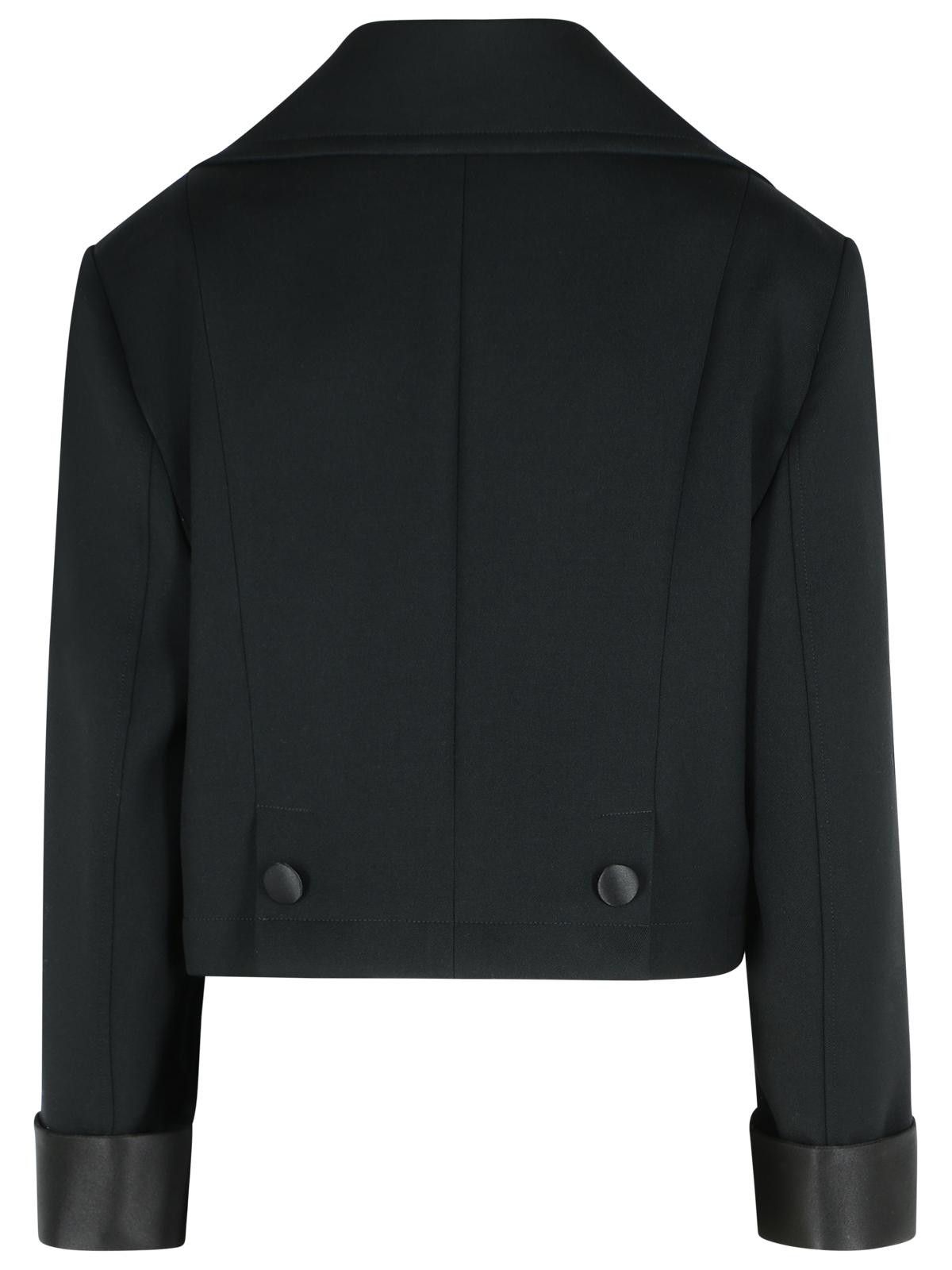 Dolce & Gabbana DOLCE & GABBANA Black Virgin Wool Blend Jacket Size M / US 6-8 / IT 42-44 - 3 Thumbnail