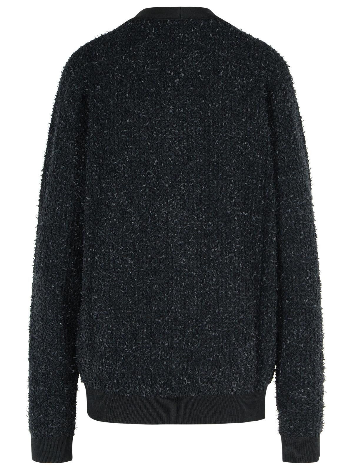 Balmain BALMAIN Black Cotton Blend Cardigan Size US M / EU 48-50 / 2 - 3 Thumbnail