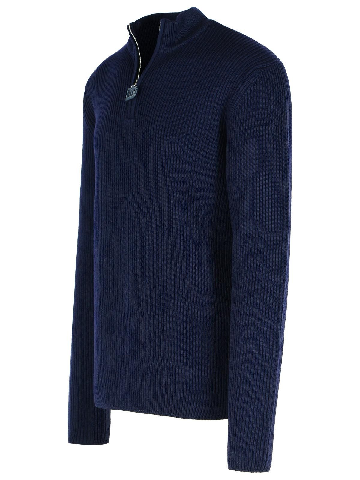 Dolce & Gabbana DOLCE & GABBANA Navy Virgin Wool Sweater Size US M / EU 48-50 / 2 - 2 Thumbnail