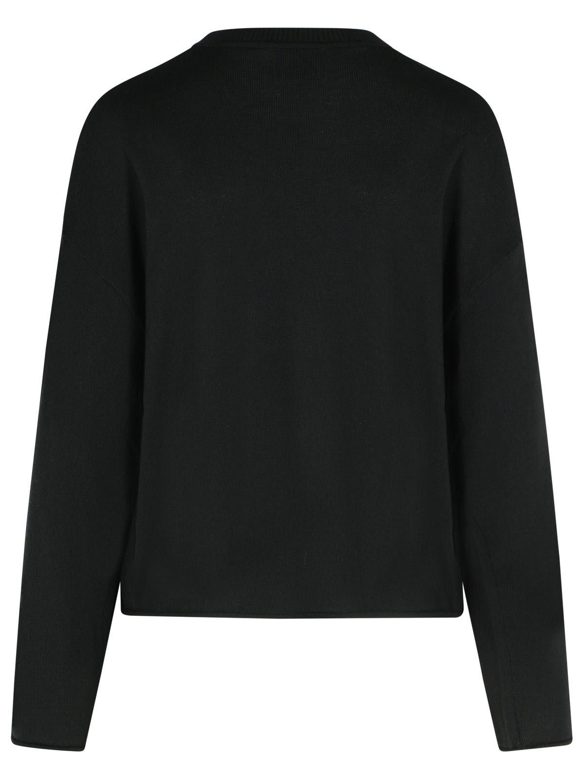 Moschino MOSCHINO JEANS Black Virgin Wool Sweater Size M / US 6-8 / IT 42-44 - 3 Thumbnail