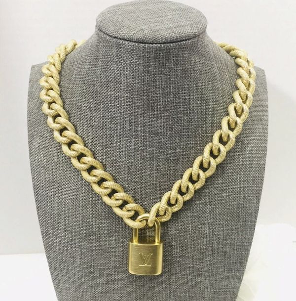 LV lock necklace with key (#323)