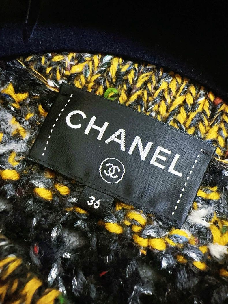 Chanel Chanel Striped Toggle Knit Long Sleeve Jacket Size M / US 6-8 / IT 42-44 - 3 Thumbnail