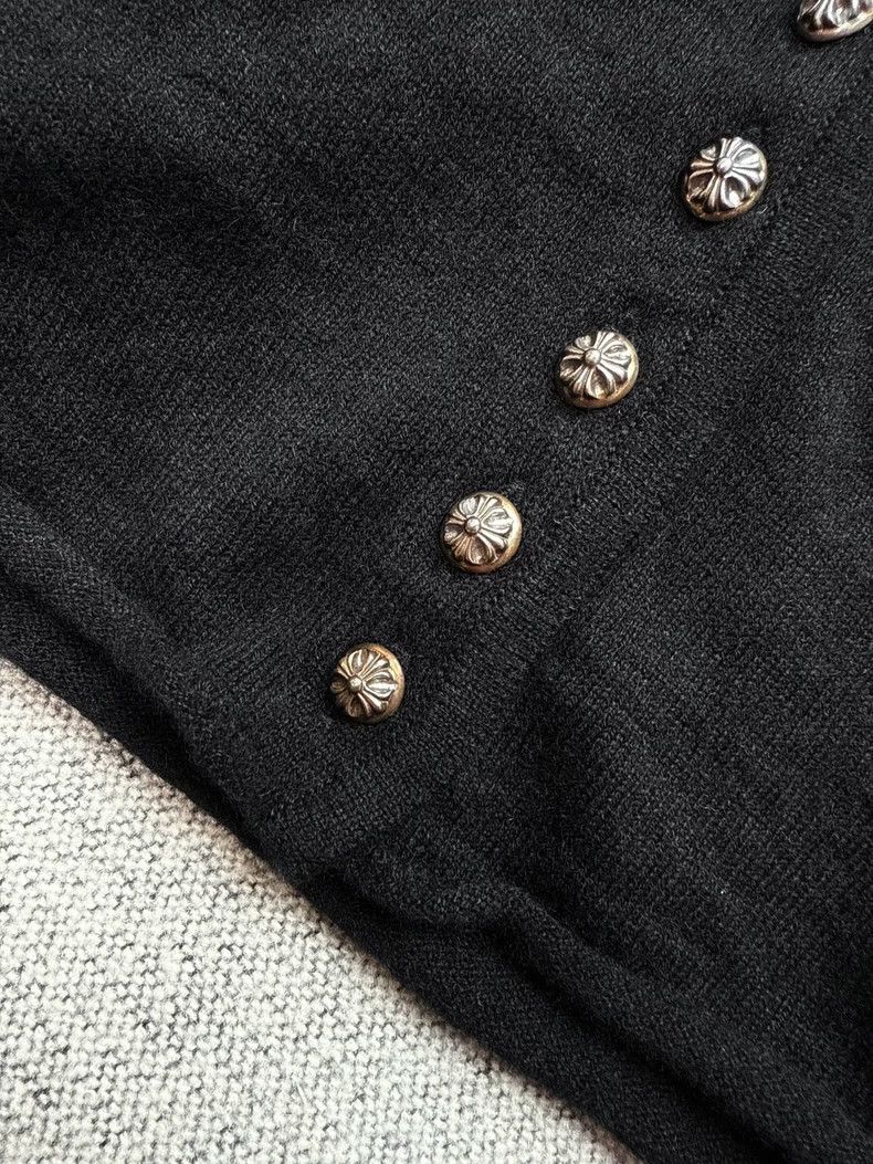 Chrome Hearts Chrome Hearts Black Rhinestone Cross Cardigan Size XS / US 0-2 / IT 36-38 - 5 Thumbnail