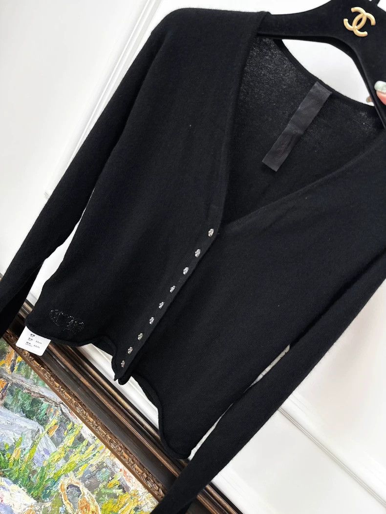 Chrome Hearts Chrome Hearts Black Rhinestone Cross Cardigan Size XS / US 0-2 / IT 36-38 - 3 Thumbnail