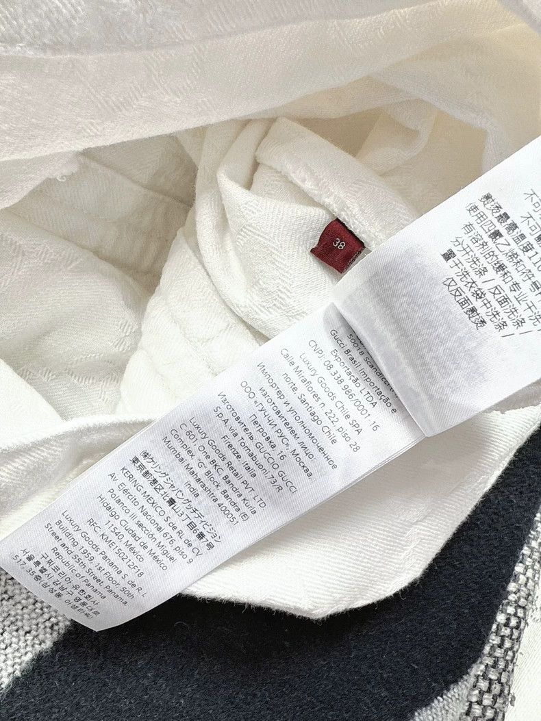 Gucci Gucci GG Logo White Denim Dress Size M / US 6-8 / IT 42-44 - 6 Thumbnail