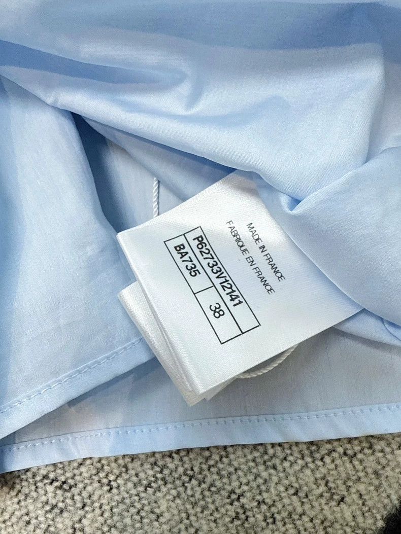 Chanel Chanel 20C Light Blue Long Sleeve Shirt Size M / US 6-8 / IT 42-44 - 7 Thumbnail