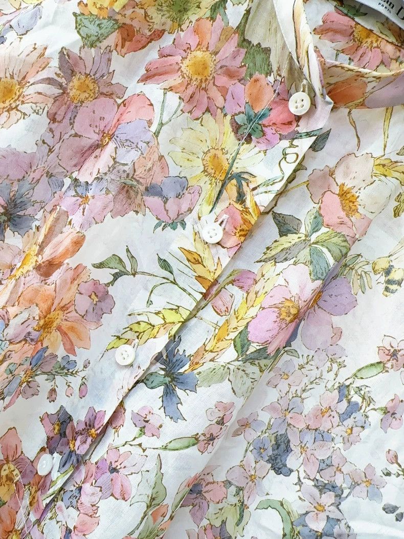 Dior Dior Floral Long Sleeve Shirt Dress Size M / US 6-8 / IT 42-44 - 5 Thumbnail