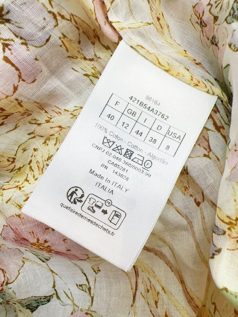 Dior Dior Floral Long Sleeve Shirt Dress Size M / US 6-8 / IT 42-44 - 7 Thumbnail