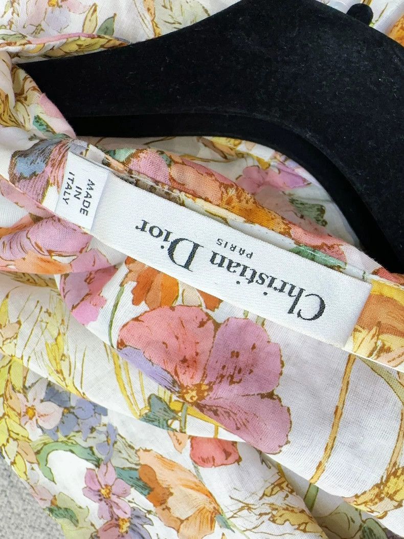 Dior Dior Floral Long Sleeve Shirt Dress Size M / US 6-8 / IT 42-44 - 6 Thumbnail