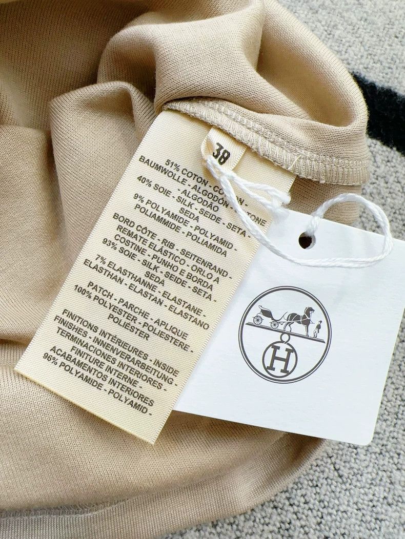Hermes Hermes Beige Drawstring Short-Sleeve Dress Size M / US 6-8 / IT 42-44 - 4 Thumbnail
