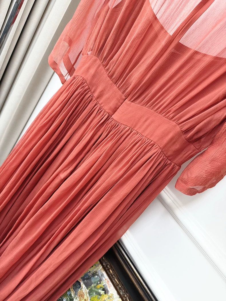 Dior Dior Red Tulle Evening Dress Size M / US 6-8 / IT 42-44 - 3 Thumbnail